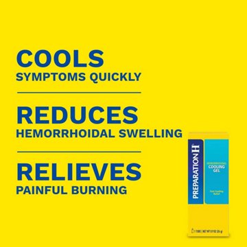 Preparation H Hemorrhoid Cooling Gel with Aloe for Fast Discomfort Relief, 0.9 oz