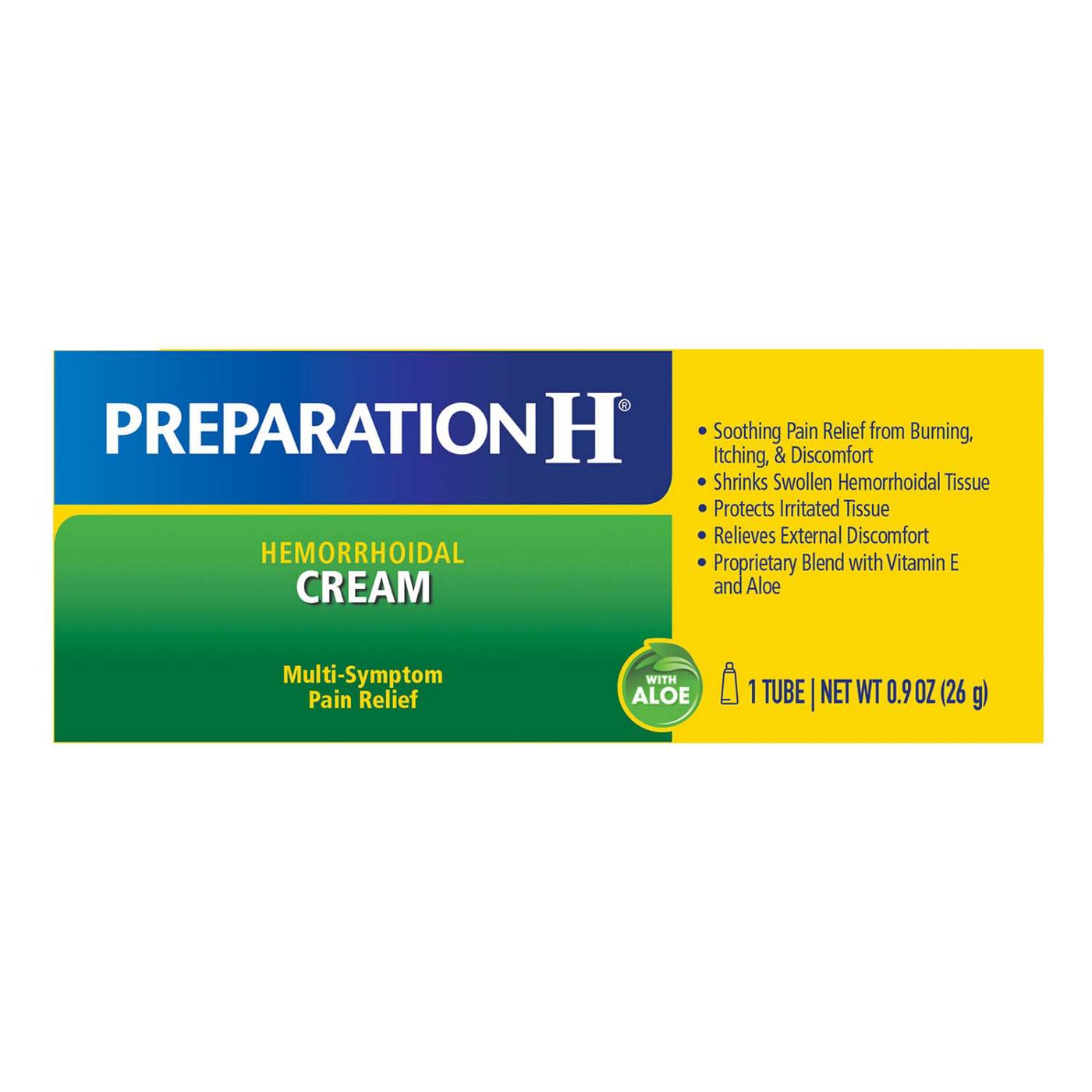 Preparation H Maximum Strength Pain Relief Hemorrhoidal Cream with Aloe; image 5 of 6