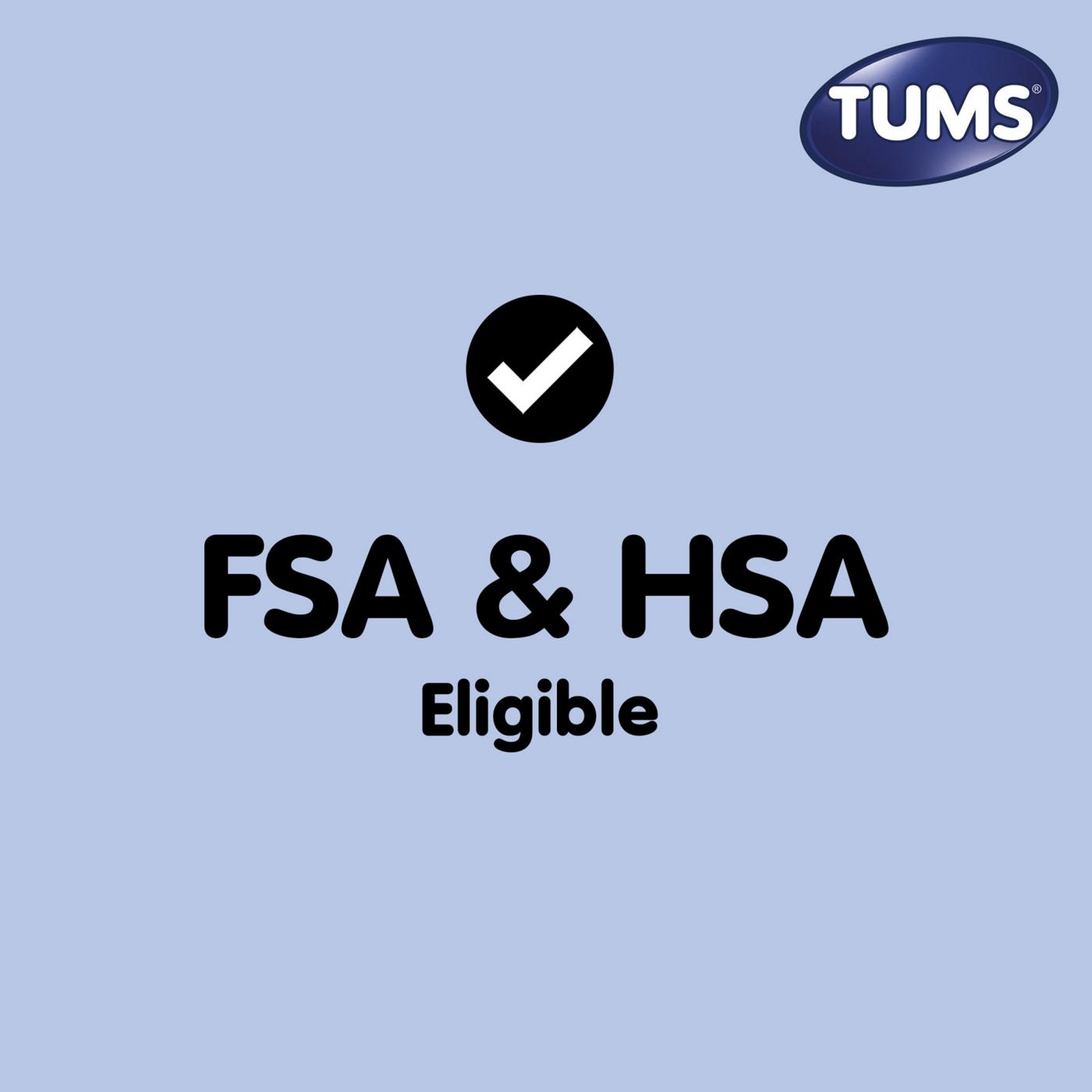 Tums Chewable Antacid Tablets for Extra Strength Heartburn Relief, Assorted Fruit Flavors - 8 Count Rolls (Pack of 3); image 3 of 6