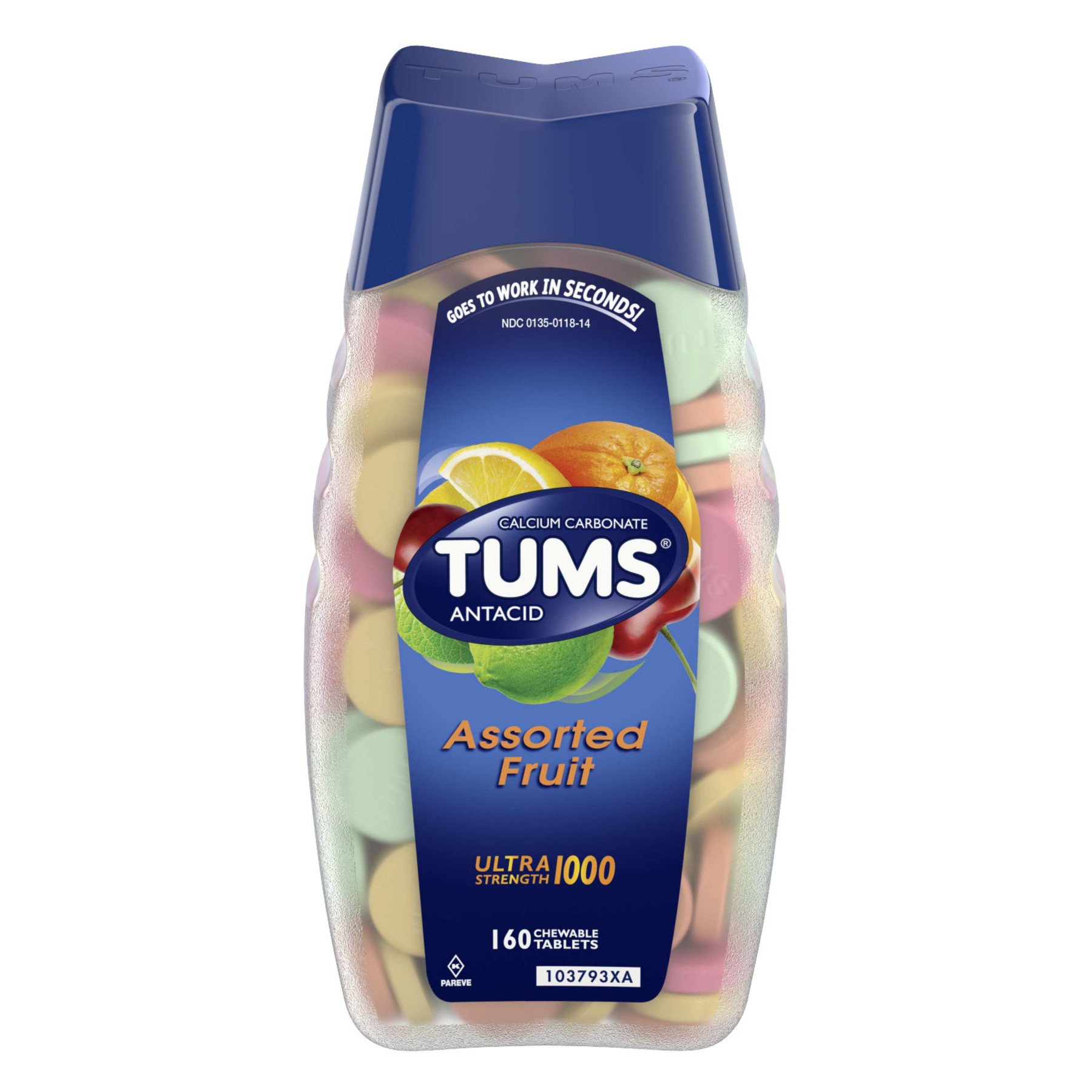 Tums Ultra Strength 1000 Assorted Fruit Chewable Tablets Shop