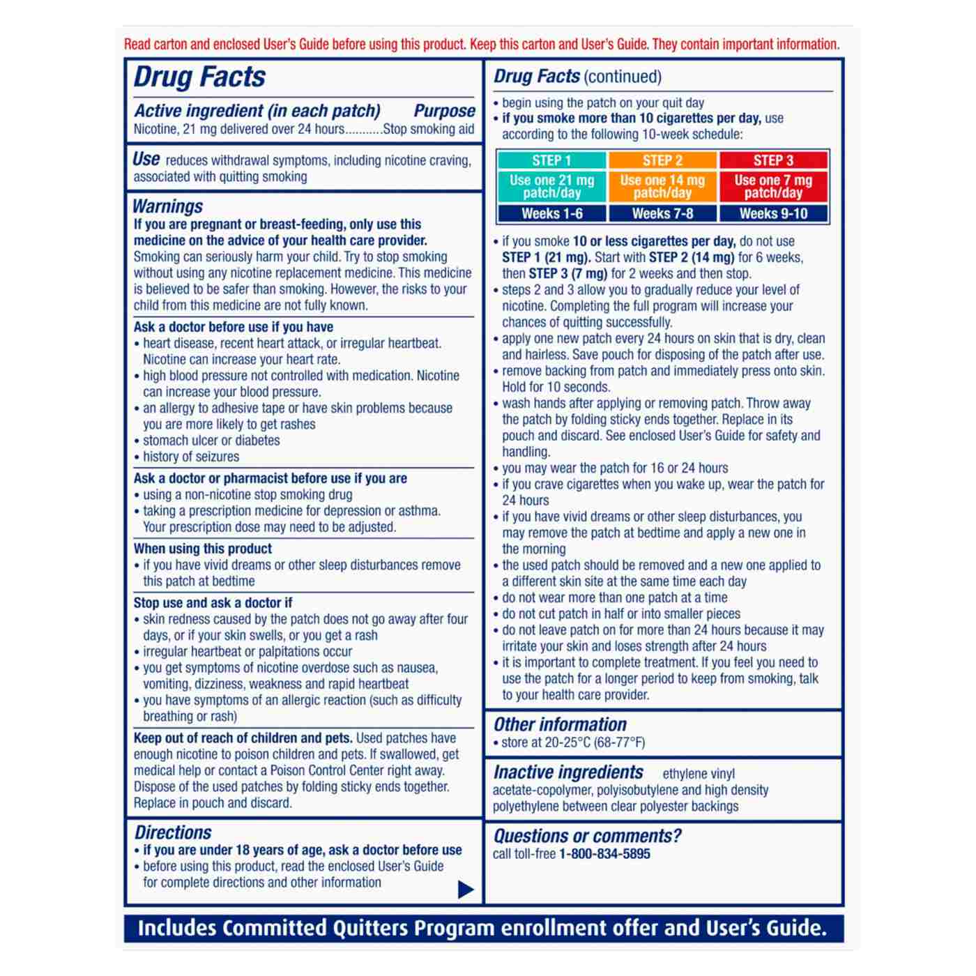 NicoDerm CQ Step 1 Nicotine Patches - 21 mg; image 2 of 8