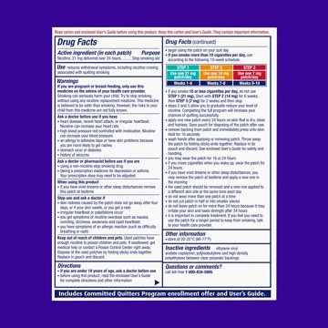 Nicoderm CQ Nicotine Patches to Stop Smoking, 21 mg, Step 1, 14 ct