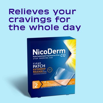 Nicoderm CQ Nicotine Patches to Stop Smoking, Step 2, 14 ct