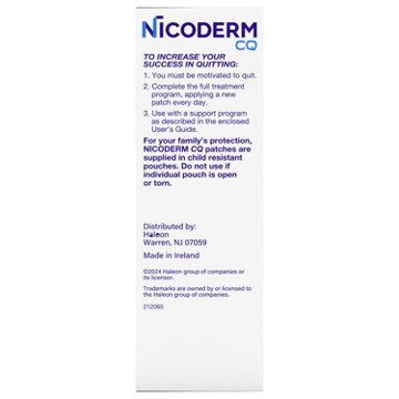 Nicoderm CQ Nicotine Patches to Stop Smoking, Step 2, 14 ct