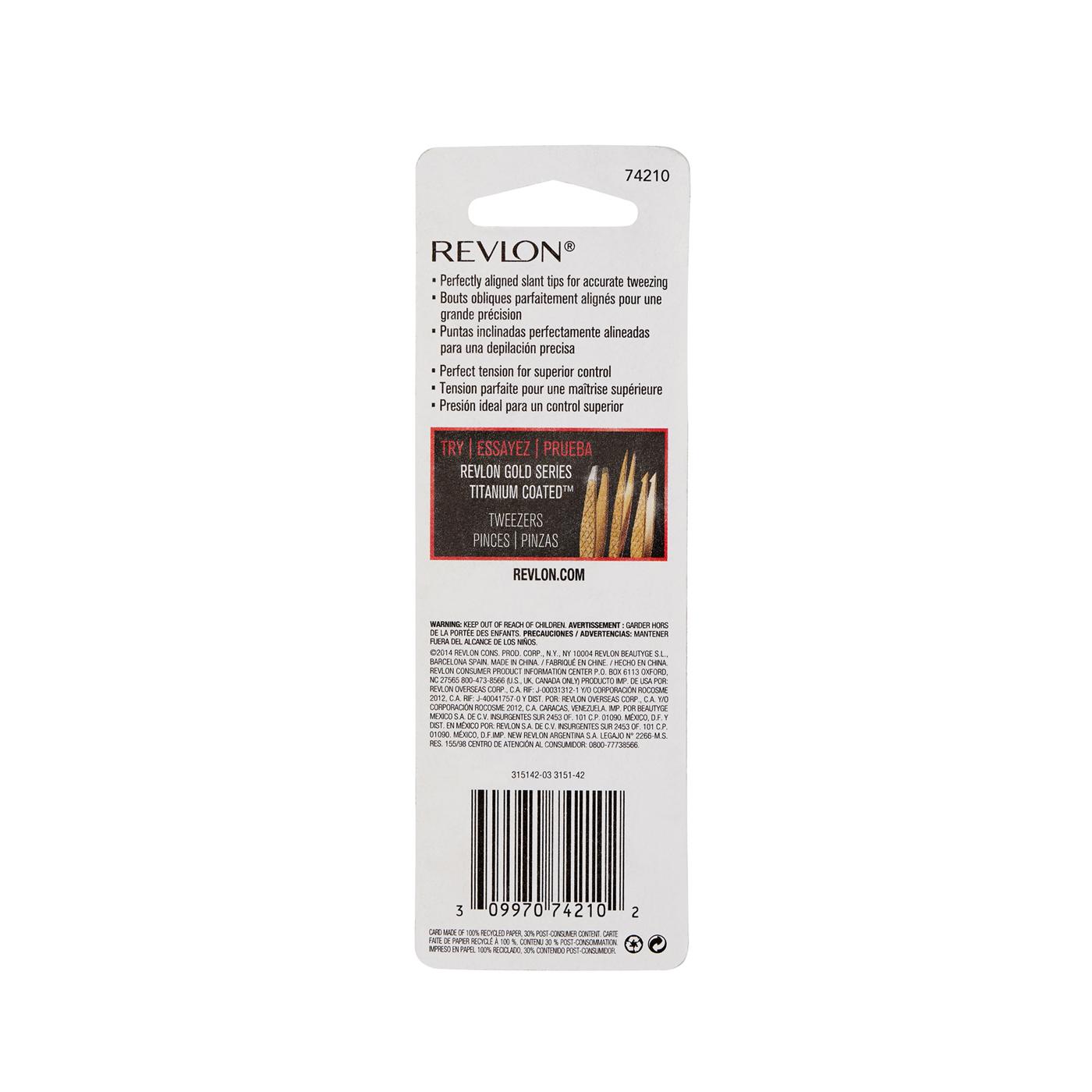 Revlon Stainless Steel Slant Tweezer Shop Makeup tools at HEB