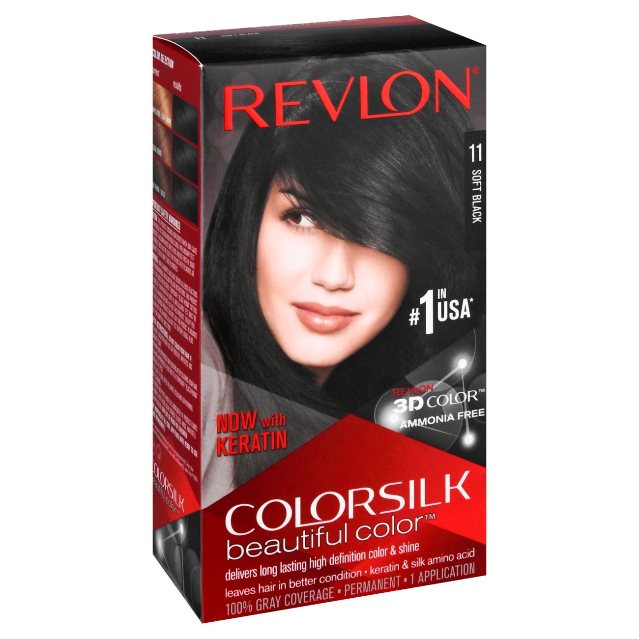 Revlon Colorsilk Beautiful Color 11 Soft Black - Shop Hair ...