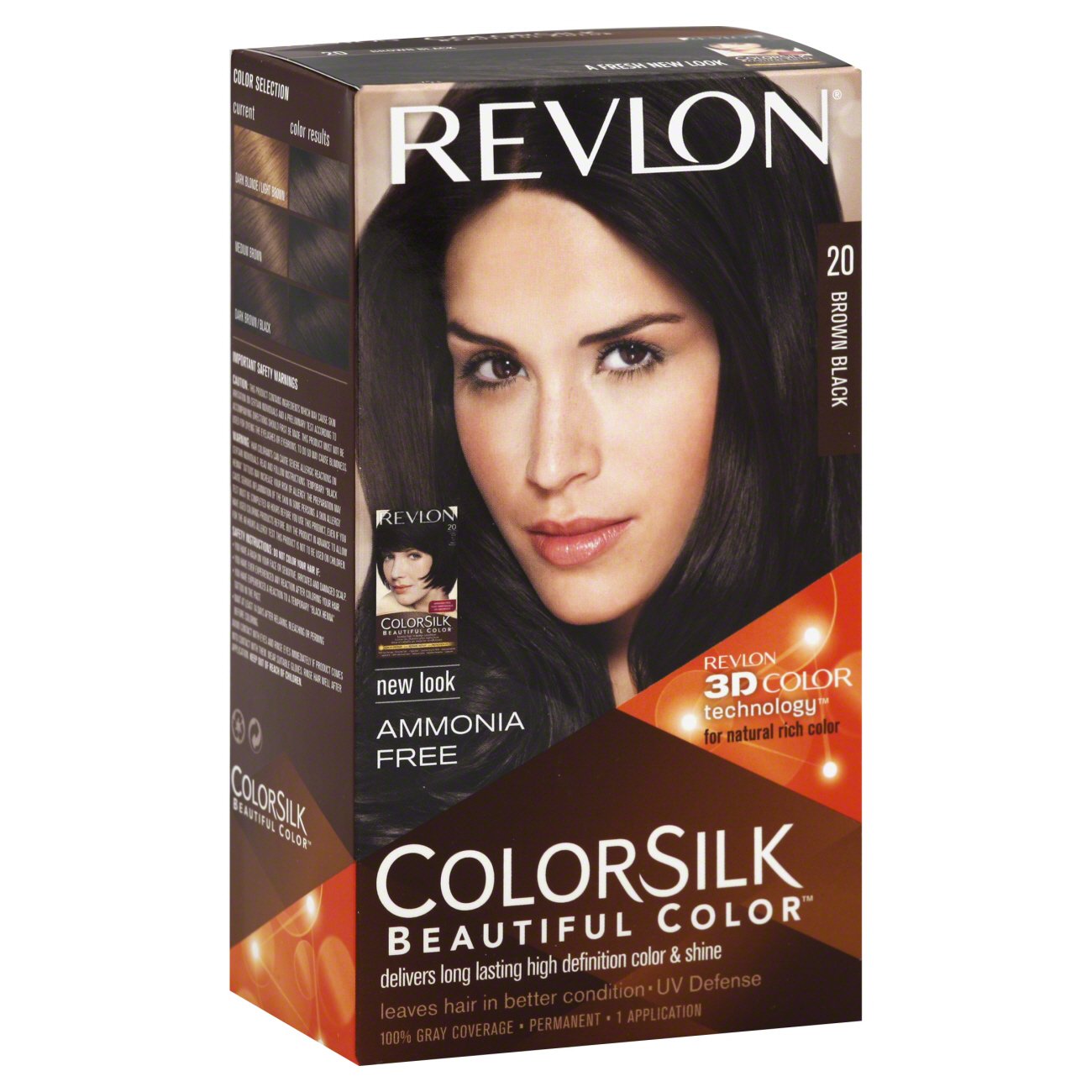 Revlon Colorsilk Beautiful Color 20 Brown Black Shop Hair Color At H E B