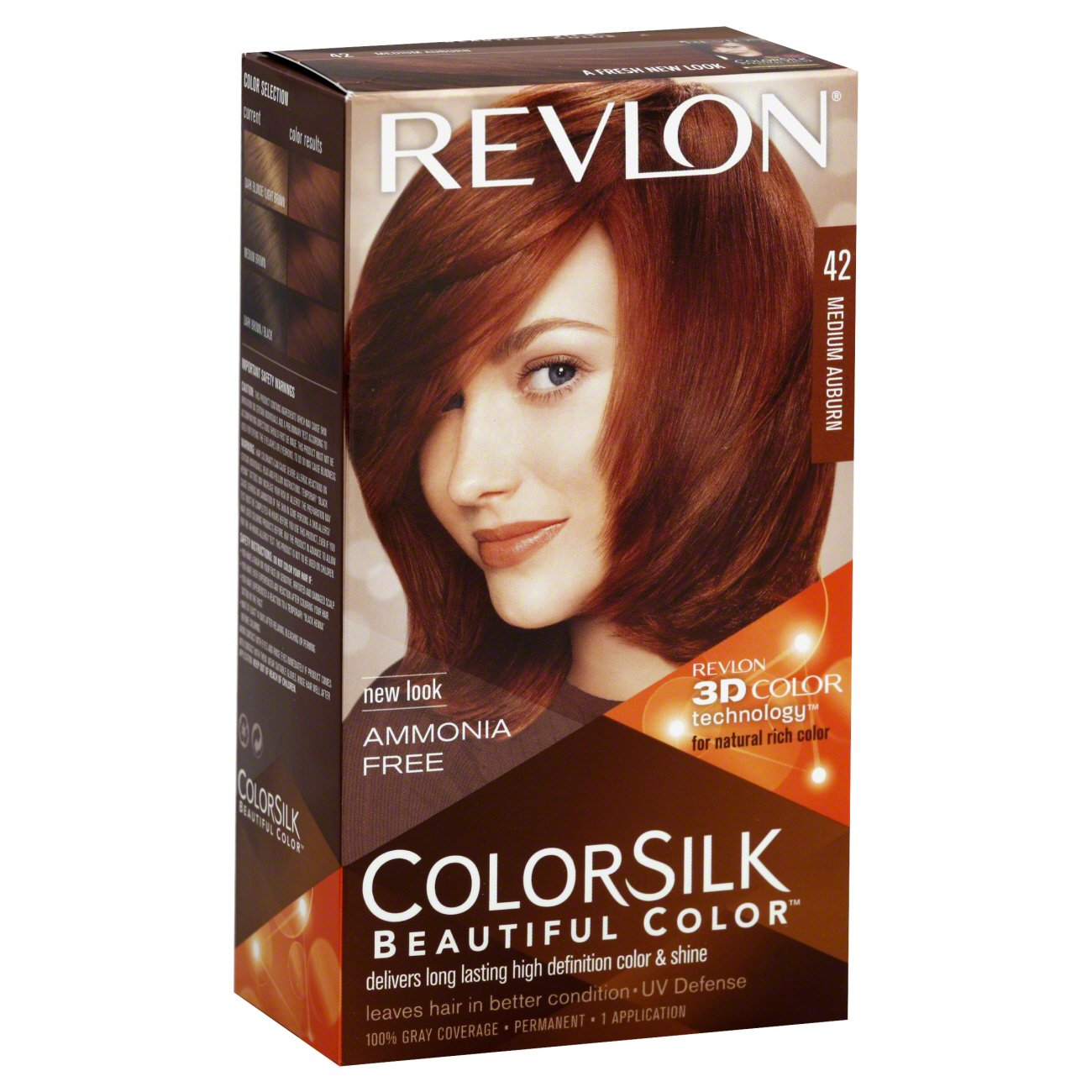 Revlon Colorsilk Beautiful Color 42 Medium Auburn Shop Hair Color At H E B