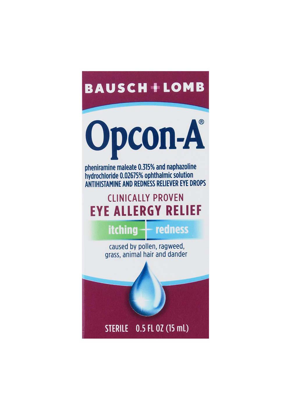 Bausch & Lomb Opcon-A Eye Allergy Relief Drops; image 1 of 3