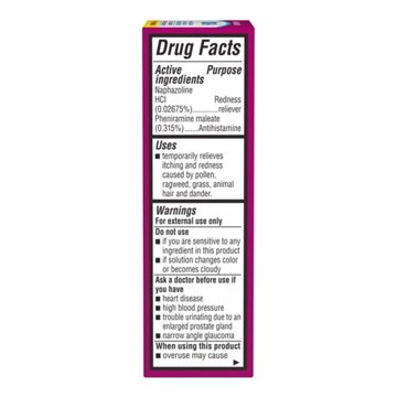 Bausch & Lomb Opcon-A Eye Allergy Relief Drops, 0.5 oz