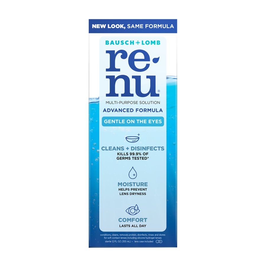 Bausch Lomb Renu Advanced Multi Purpose Solution Shop Contact Lens Solution Cases At H E B