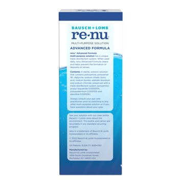Bausch & Lomb renu Advanced Multi-Purpose Solution, 12 oz