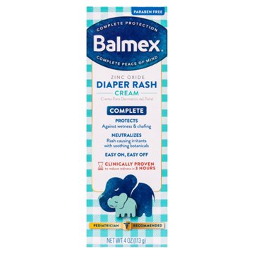 Balmex Baby Diaper Rash Cream with Zinc Oxide & Soothing Botanicals, 4 oz