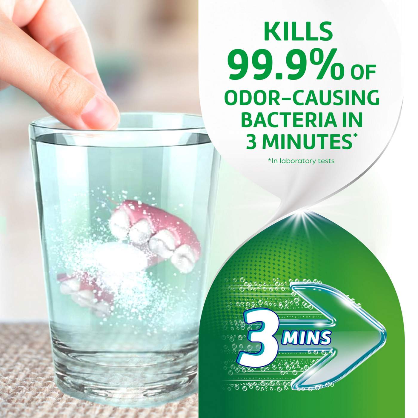 Polident Antibacterial 3 Minute Denture Cleanser Tablets; image 5 of 8