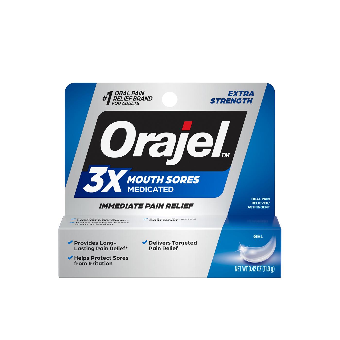 Orajel Instant Pain Relief For All Mouth Sores Maximum Strength Gel; image 1 of 4