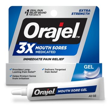 Orajel Instant Pain Relief For All Mouth Sores Maximum Strength Gel, 0.42 oz