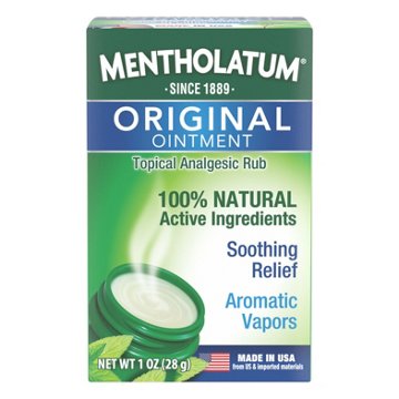 Mentholatum Original Vapor Topical Chest Rub Ointment , 1 oz