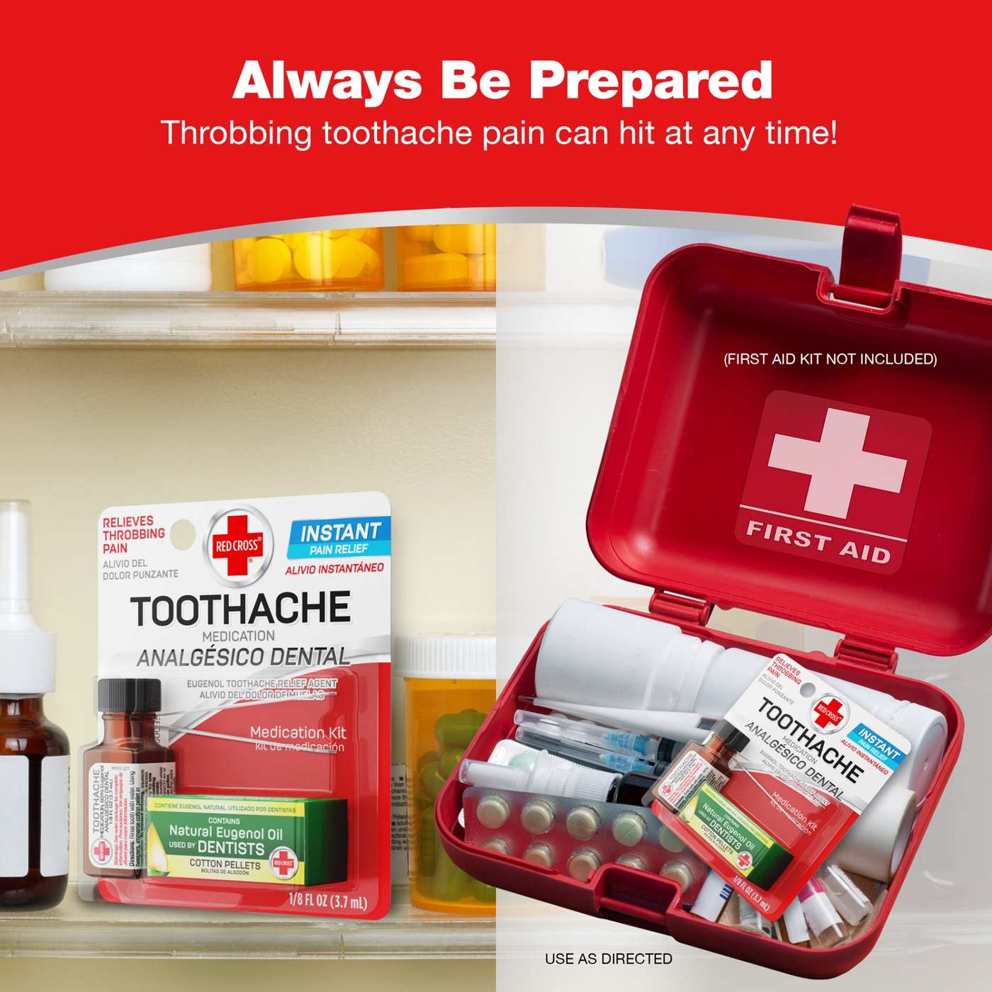 Red Cross Toothache Medication Kit; image 7 of 7