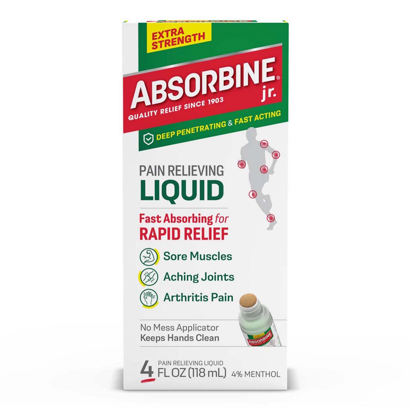 Absorbine Jr. Plus Pain Relieving Liquid Extra Strength Formula; image 1 of 3