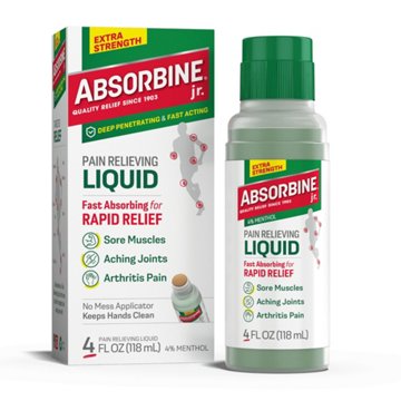 Absorbine Jr. Plus Pain Relieving Liquid Extra Strength Formula, 4 oz
