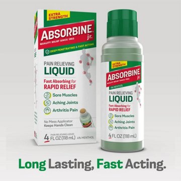 Absorbine Jr. Plus Pain Relieving Liquid Extra Strength Formula, 4 oz