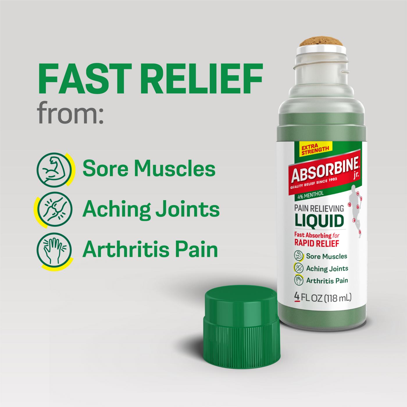 Absorbine Jr. Plus Pain Relieving Liquid Extra Strength Formula; image 8 of 9