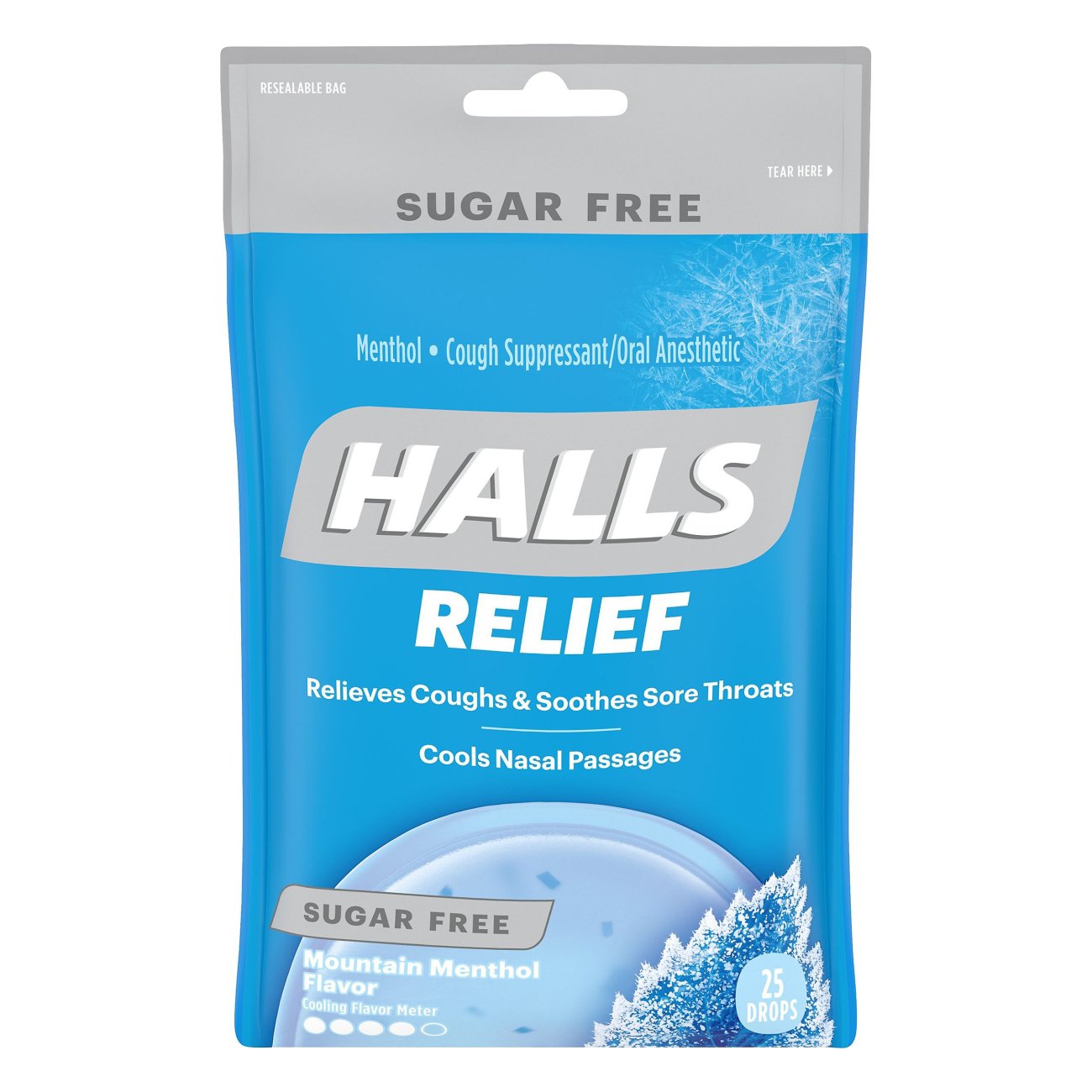 Halls Relief Sugar Free Mountain Menthol Flavor Cough Drops Shop