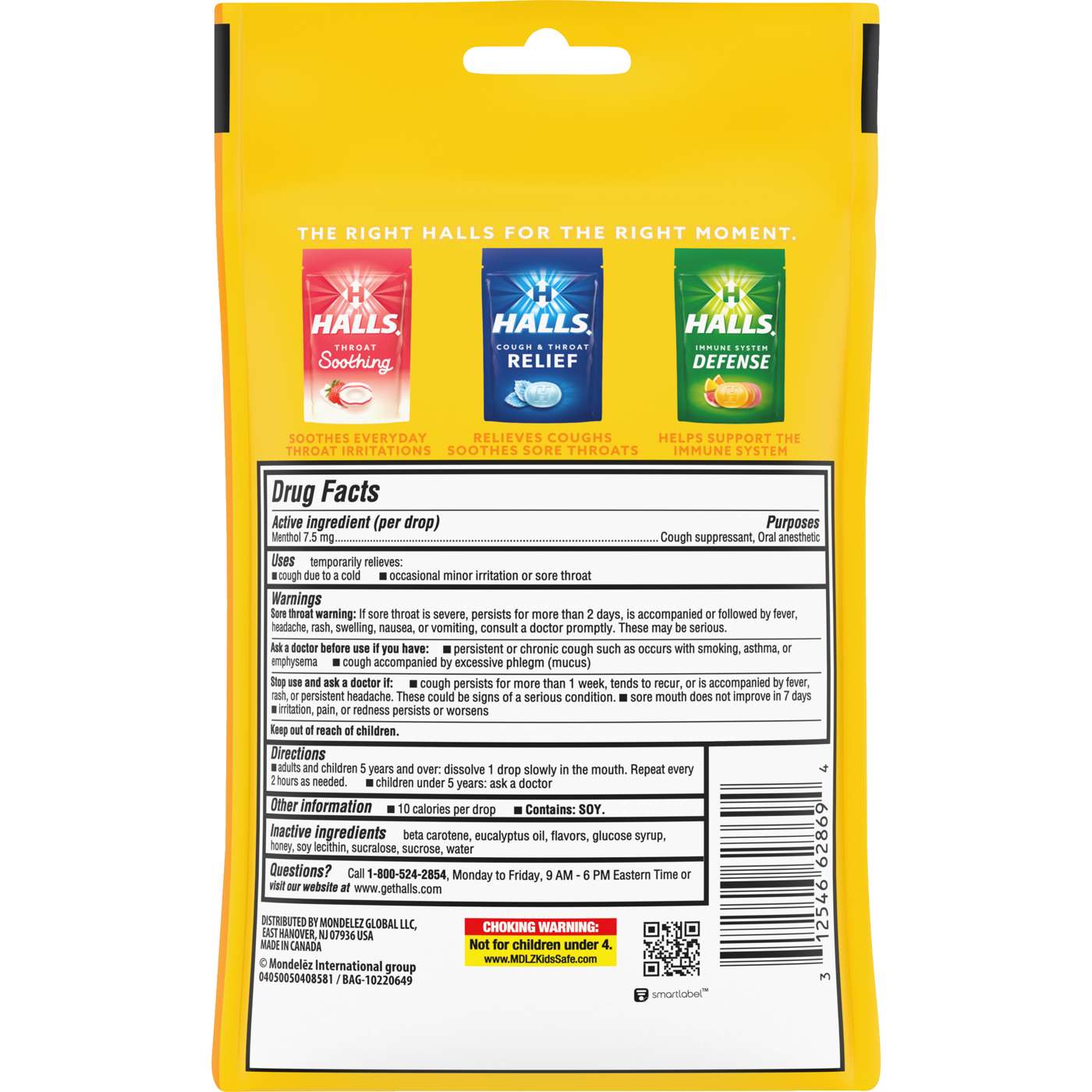 Halls Relief Cough Drops - Honey Lemon; image 5 of 6