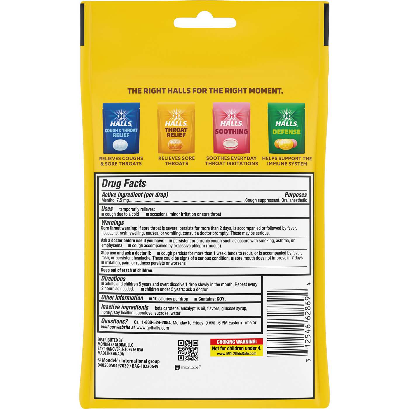 Halls Relief Honey Lemon Cough Drops; image 8 of 9