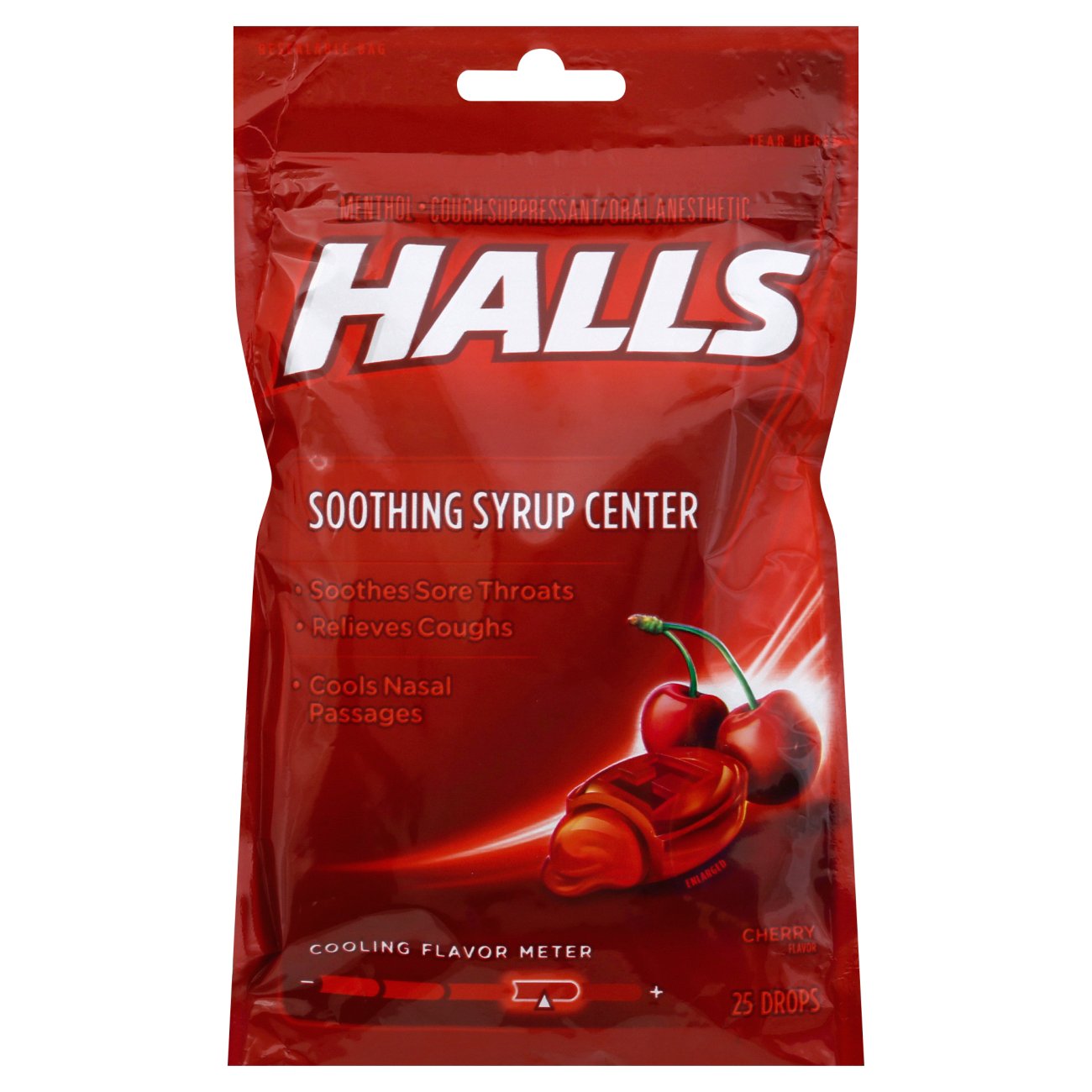 Halls Soothing Syrup Center Cherry Flavor Cough Drops Shop Cough