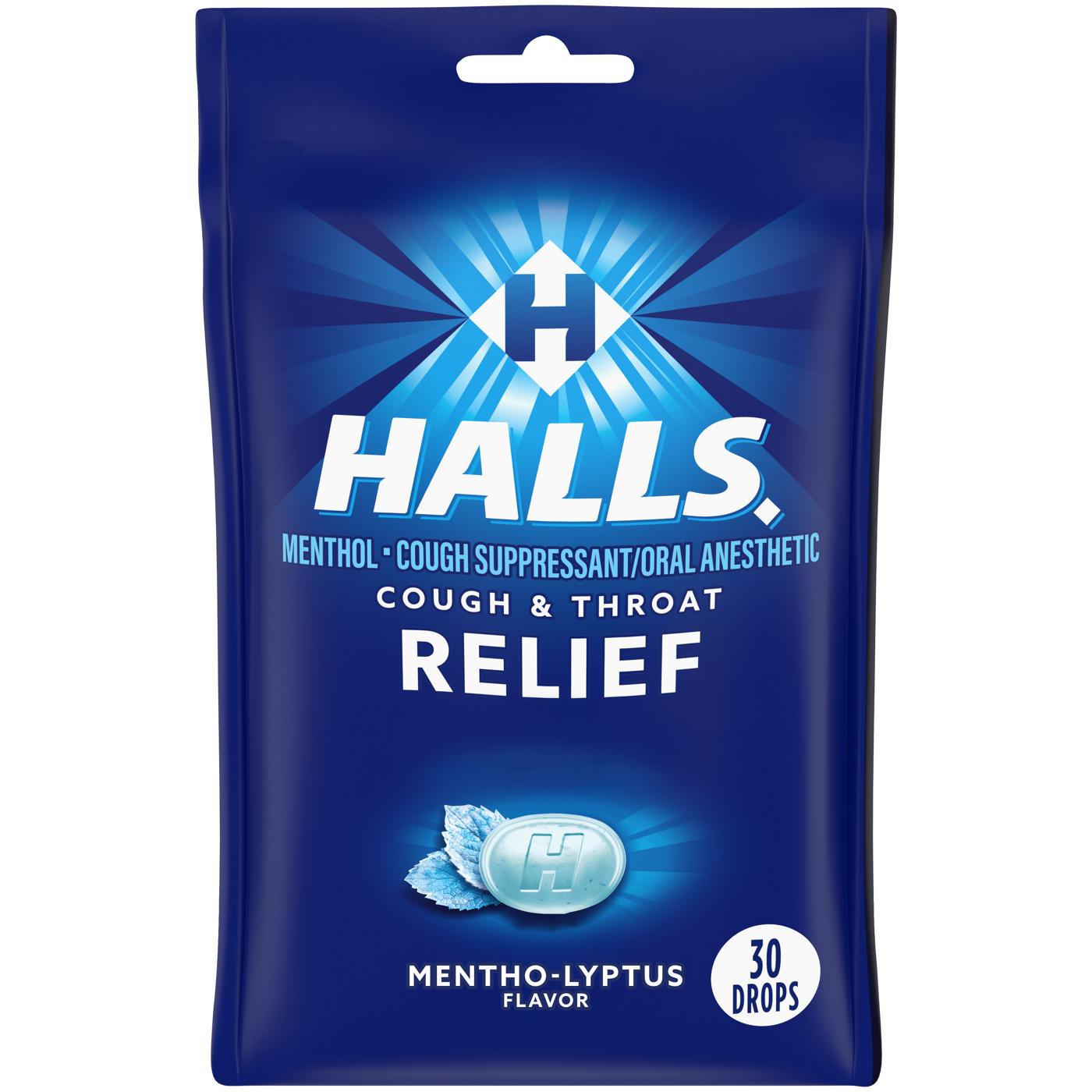 Halls Relief Cough Drops - Mentho-Lyptus; image 1 of 7