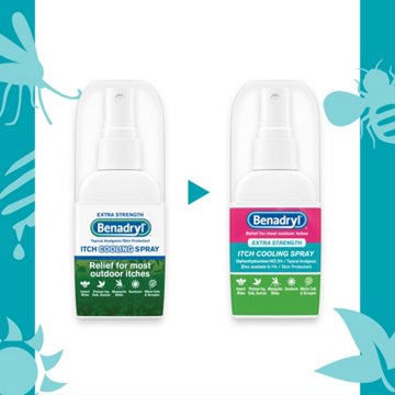 Benadryl Extra Strength Anti-Itch Travel Size Cooling Spray, 2 oz