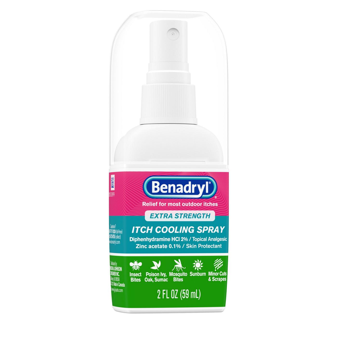 Benadryl Extra Strength Anti-Itch Travel Size Cooling Spray; image 7 of 8