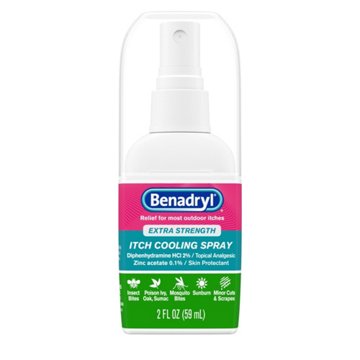 Benadryl Extra Strength Anti-Itch Travel Size Cooling Spray