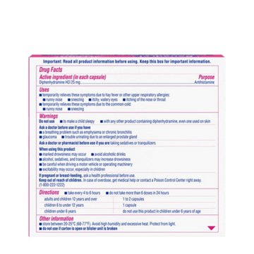 Benadryl Liqui-Gels Antihistamine Allergy Relief Medicine