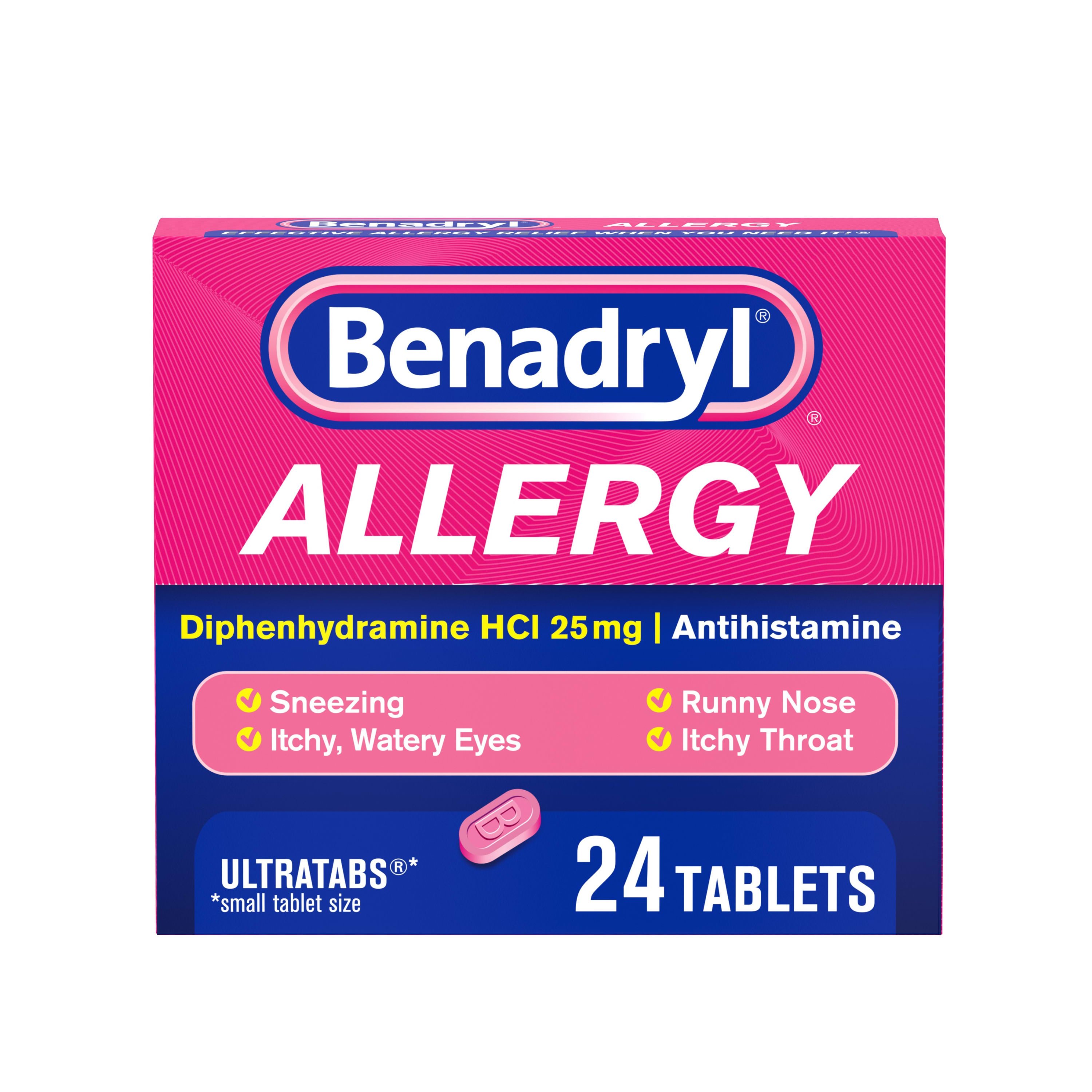 Benadryl Allergy Ultratabs Tablets - Shop Sinus & Allergy at H-E-B