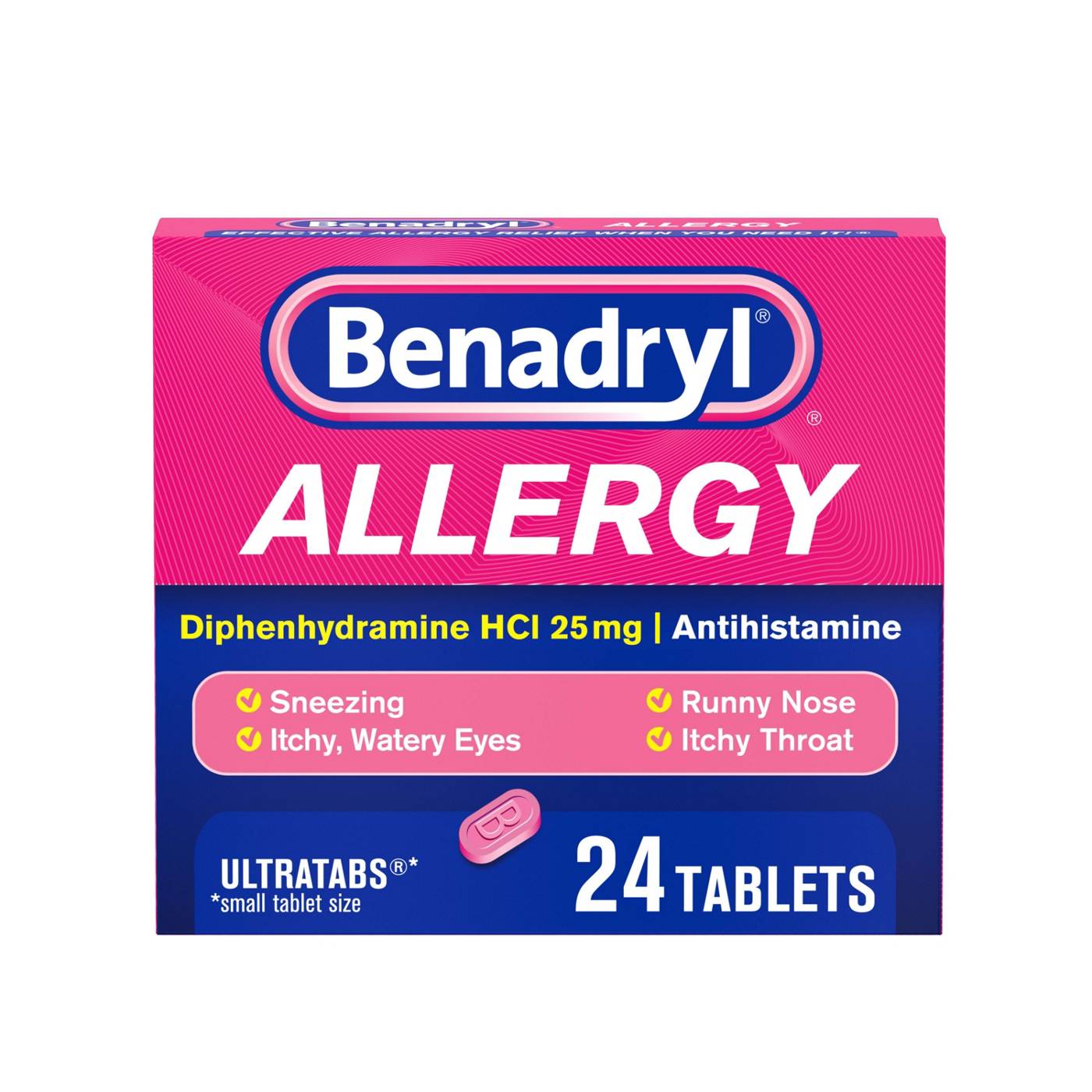 Benadryl Allergy Ultratabs Tablets; image 1 of 3