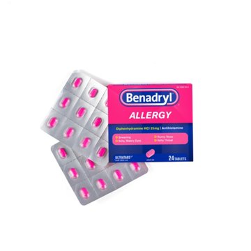 Benadryl Antihistamine Allergy Relief Ultratabs Tablets