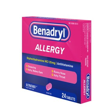 Benadryl Antihistamine Allergy Relief Ultratabs Tablets