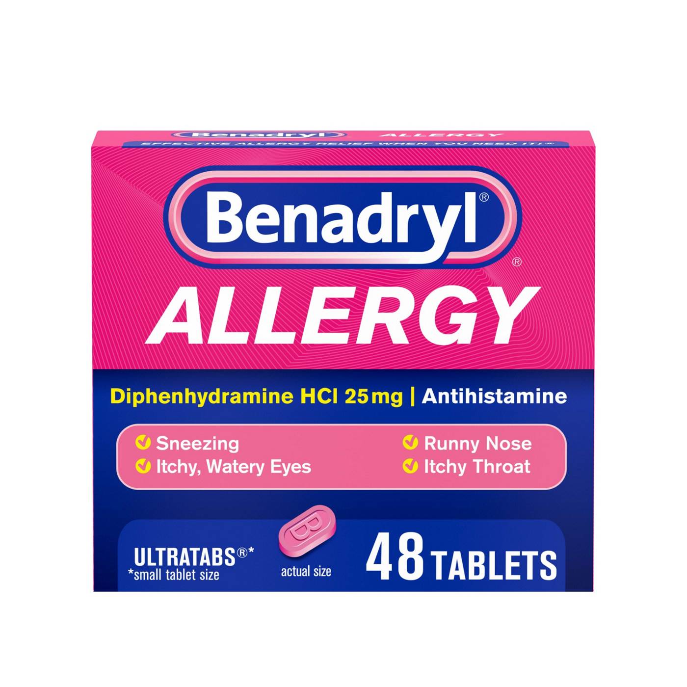Benadryl Allergy Ultratabs Tablets; image 1 of 3