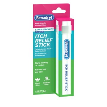 Benadryl Extra Strength Itch Relief Stick, Travel Size, .47 oz