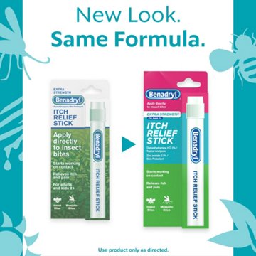 Benadryl Extra Strength Itch Relief Stick, Travel Size, .47 oz