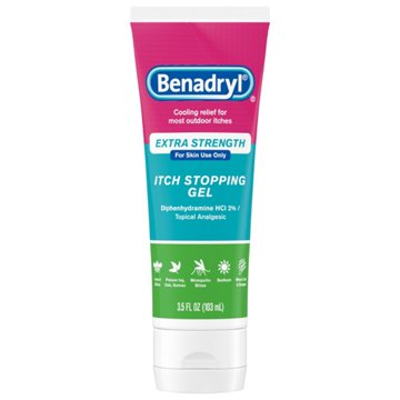 Benadryl Extra Strength Anti-Itch Topical Analgesic Gel, 3.5 oz