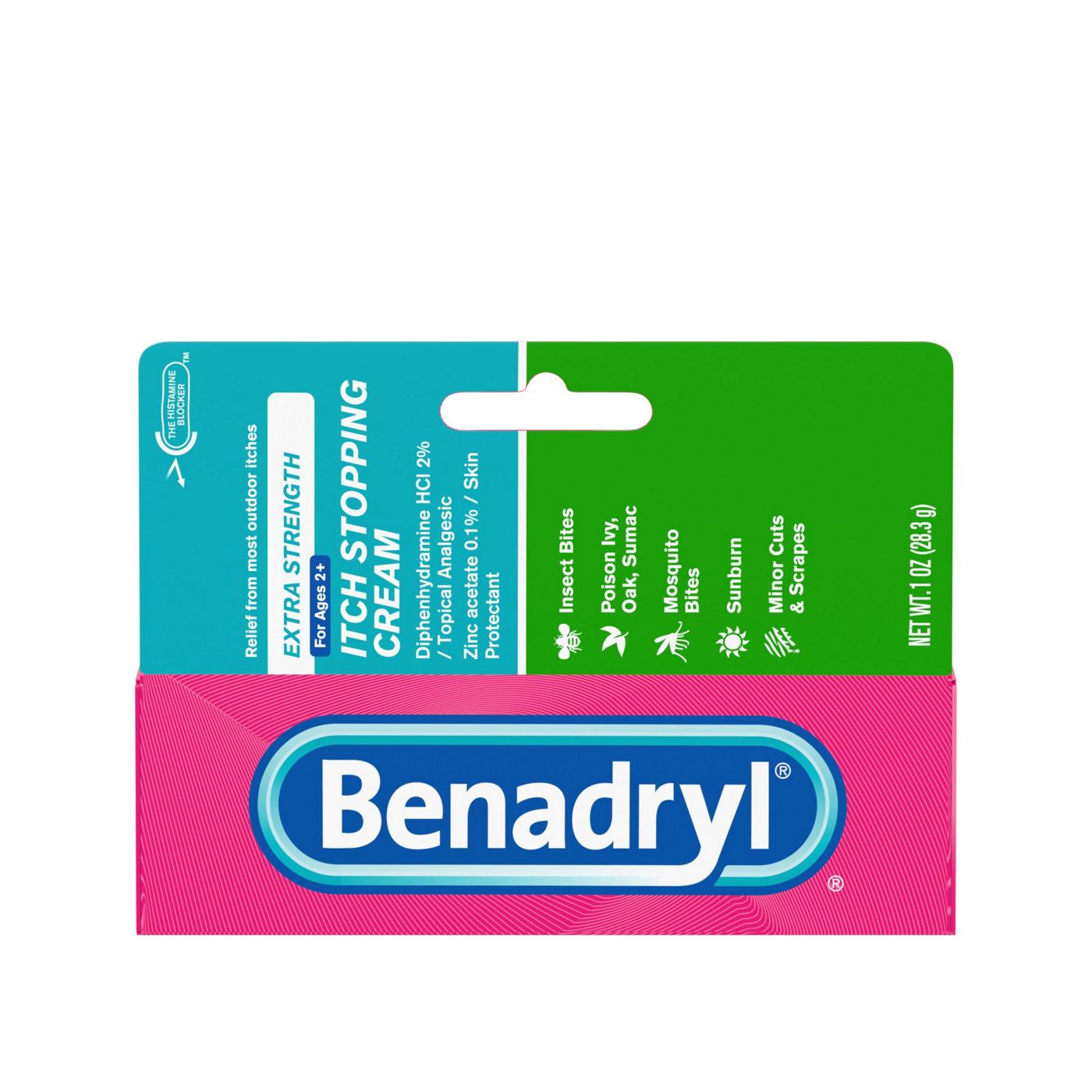 Benadryl Extra Strength Itch Stopping Cream; image 1 of 3