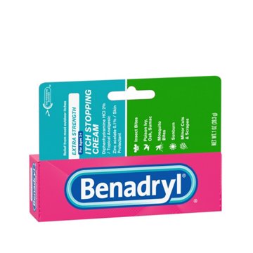 Benadryl Extra Strength Anti-Itch Topical Analgesic Cream, 1 oz