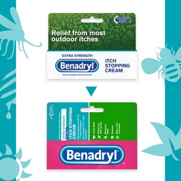 Benadryl Extra Strength Anti-Itch Topical Analgesic Cream, 1 oz