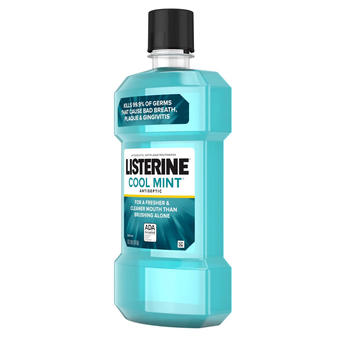 Listerine Antiseptic Mouthwash For Bad Breath - Cool Mint; image 2 of 6