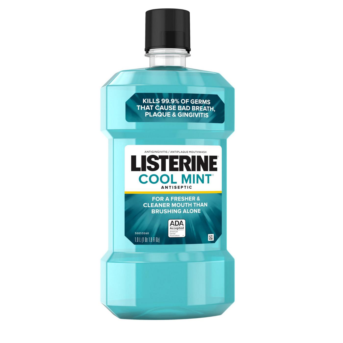 Listerine Antiseptic Mouthwash For Bad Breath - Cool Mint; image 4 of 6