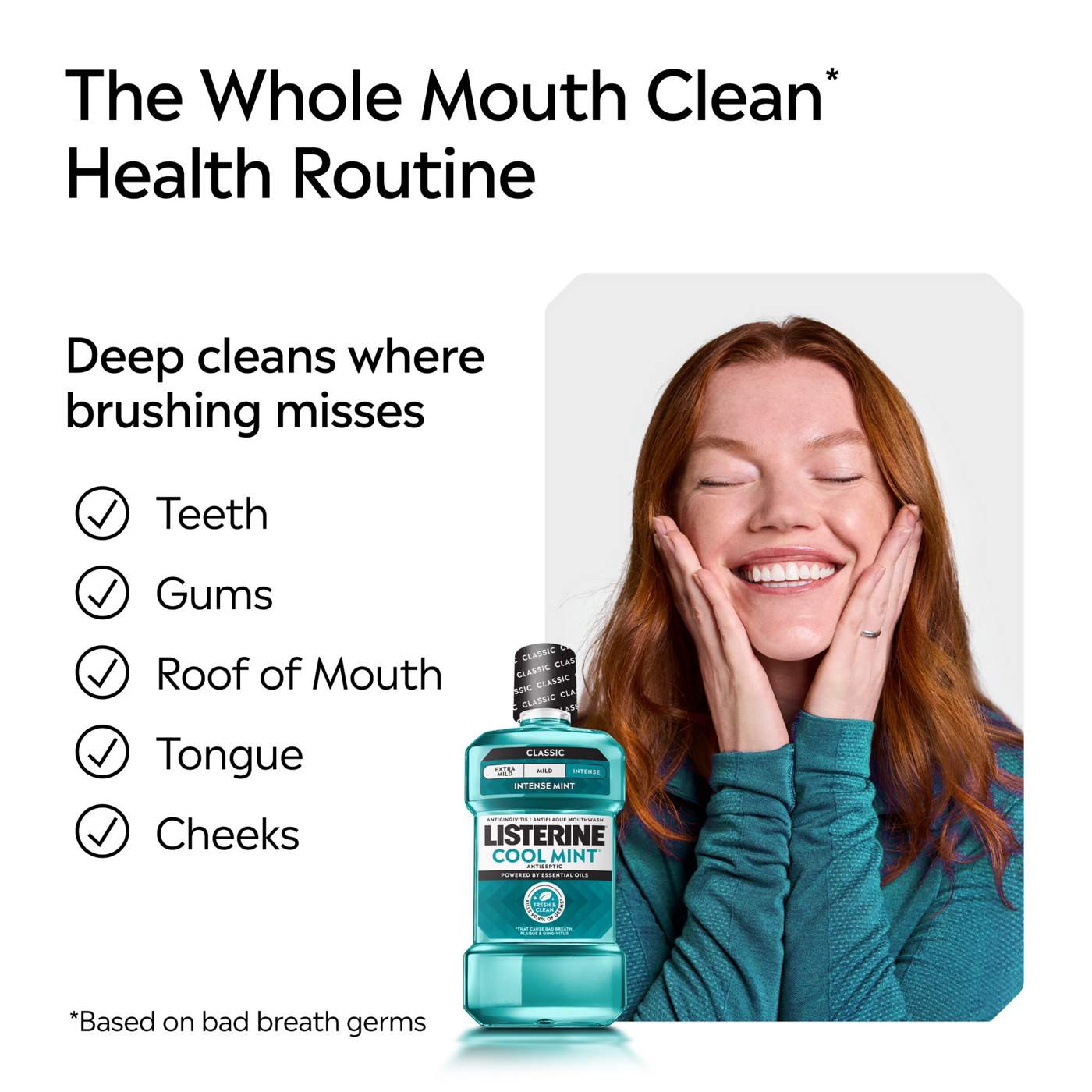 Listerine Cool Mint Antiseptic Mouthwash; image 3 of 4