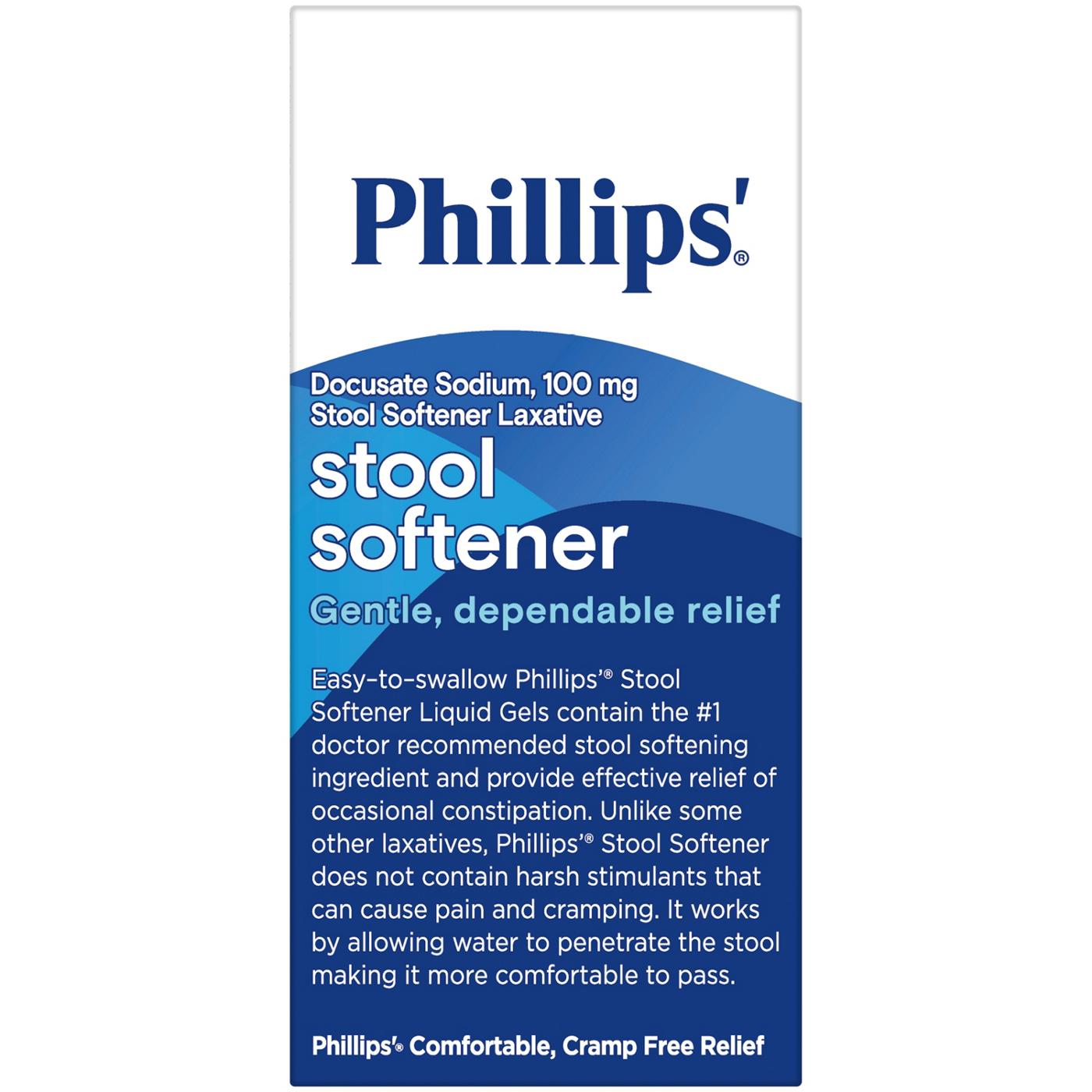 Phillips Stool Softner Liquid Gels; image 2 of 8